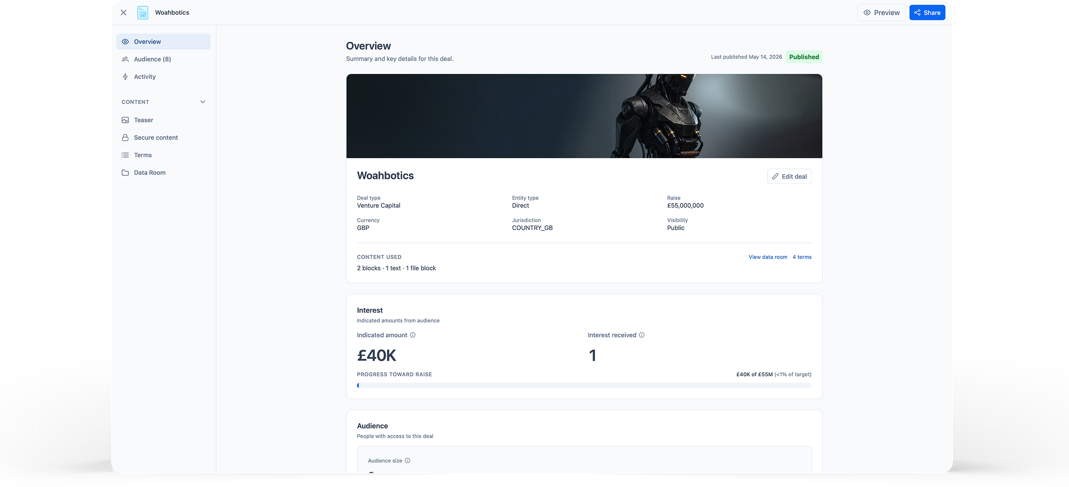 A FlowwOS deal page